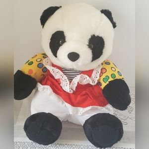 Vintage Sugar Loaf Panda Bear Plush Stuffed Animal 1996 Retro 90sMeasures 11"